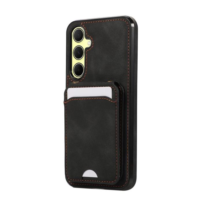 OEM - Mobilfodral för Samsung Galaxy S26 Konstläder + TPU - Svart