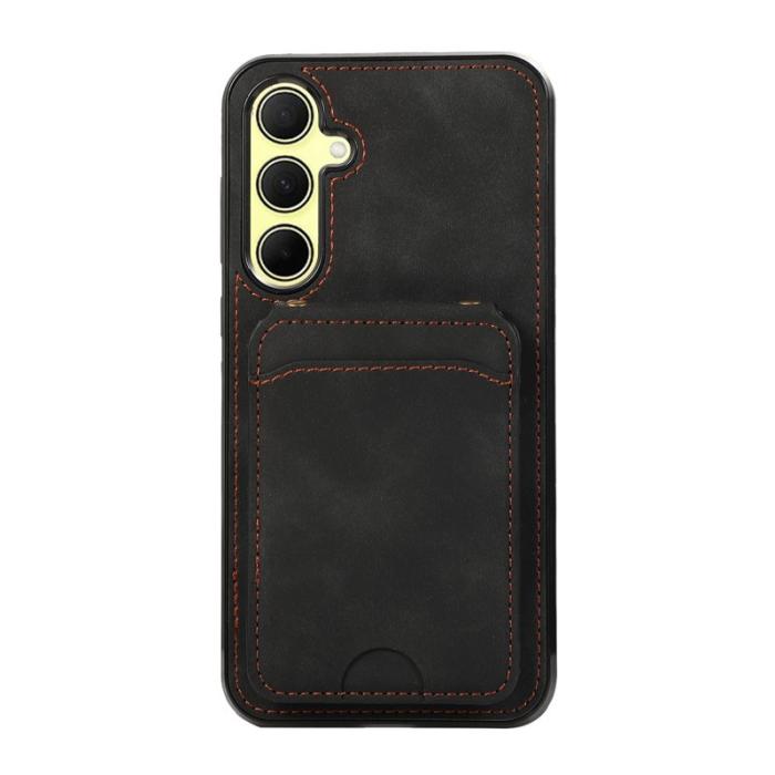 OEM - Mobilfodral för Samsung Galaxy S26 Konstläder + TPU - Svart