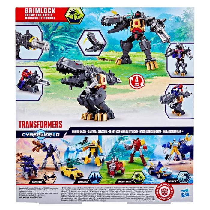 TRA - TRA Cyberworld Grimlock Chomp & Battle 9 Inch Actionfigur