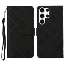 OEM - Pl&aring;nboksfodral f&ouml;r Samsung Galaxy S26 Ultra Konstl&auml;der - Svart