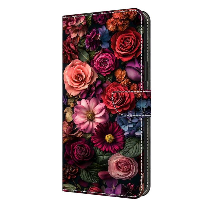 OEM - Plånboksfodral för Samsung Galaxy S26 Konstläder Flip Ställ - Blommig
