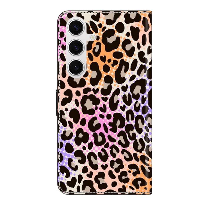 OEM - Plånboksfodral för Samsung Galaxy S26 Konstläder Flip Ställ Spotted Leopard