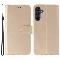 OEM - Pl&aring;nboksfodral f&ouml;r Samsung Galaxy S26 Konstl&auml;der Flip - Ros&eacute;guld