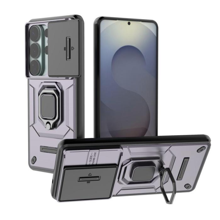 WANLONFENG - WANLONFENG Mobilskal för Samsung Galaxy S26 Ultra PC + TPU Kickstand - Lila