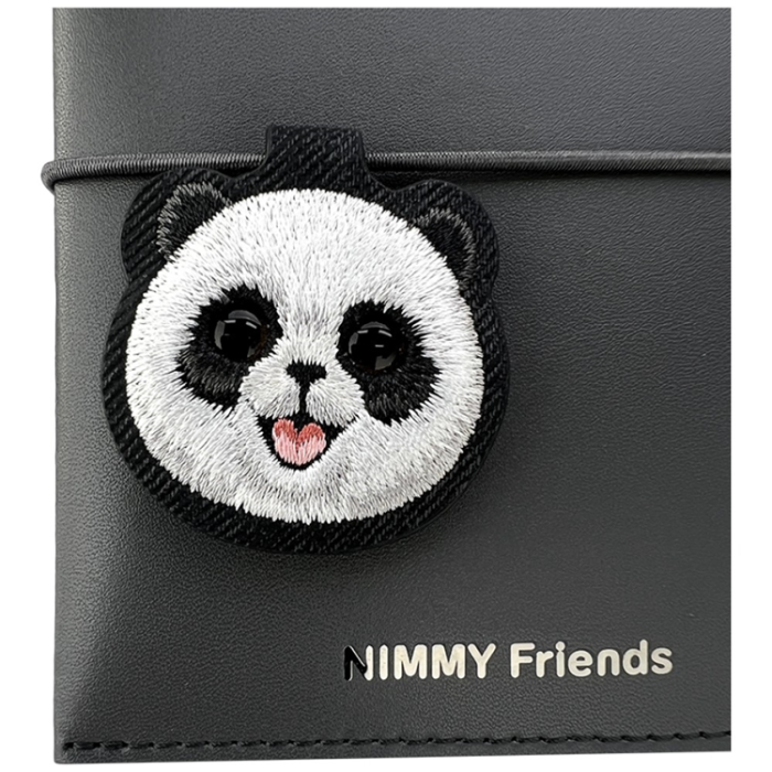 NIMMY - Nimmy 2in1-Set Notebook och Penna New Big-Eye Cute Pets 2.0 Panda - Svart