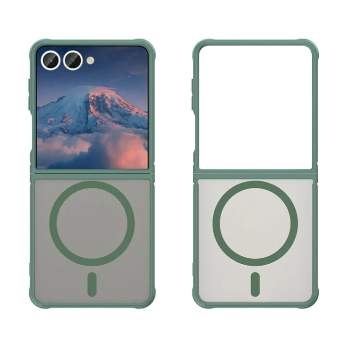 A-One Brand - Galaxy Z Flip 7 Mobilskal Magsafe Anti Drop - Grön