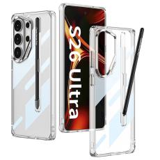 GKK - GKK Mobilskal f&ouml;r Samsung Galaxy S26 Ultra TPU + PC St&ouml;ts&auml;ker - Transparent
