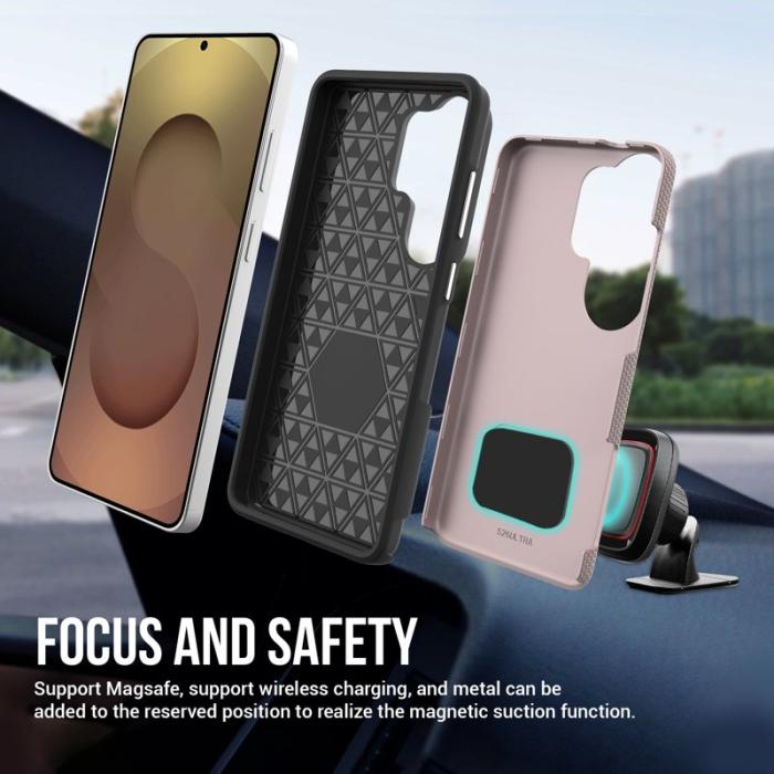 OEM - Mobilskal för Samsung Galaxy S26 Ultra TPU + PC Stötabsorberande - Roséguld