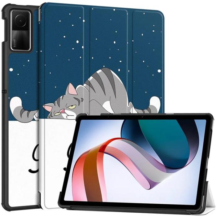 Taltech - Xiaomi Redmi Pad SE Fodral - Vit/Blå