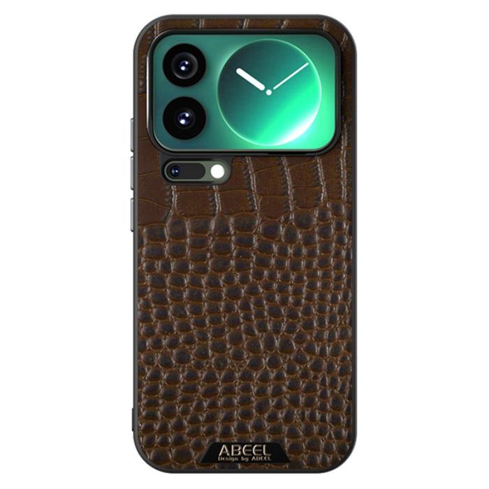 ABEEL - ABEEL Mobilskal till Xiaomi 17 Pro Max MagSafe Kompatibel KrokodilBrun