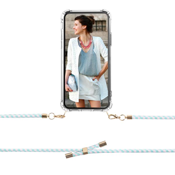 Boom of Sweden - Boom Halsbandsrem Rope - Mint Stripes