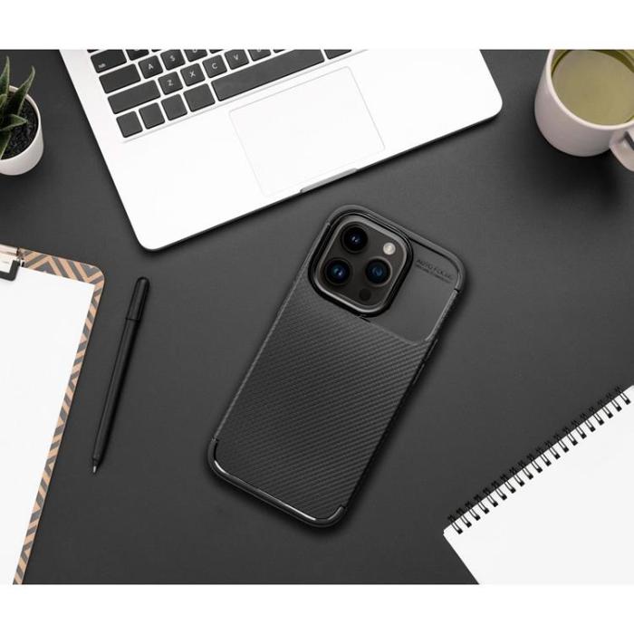 OEM - iPhone 15 Pro Mobilskal Carbon Premium - Svart