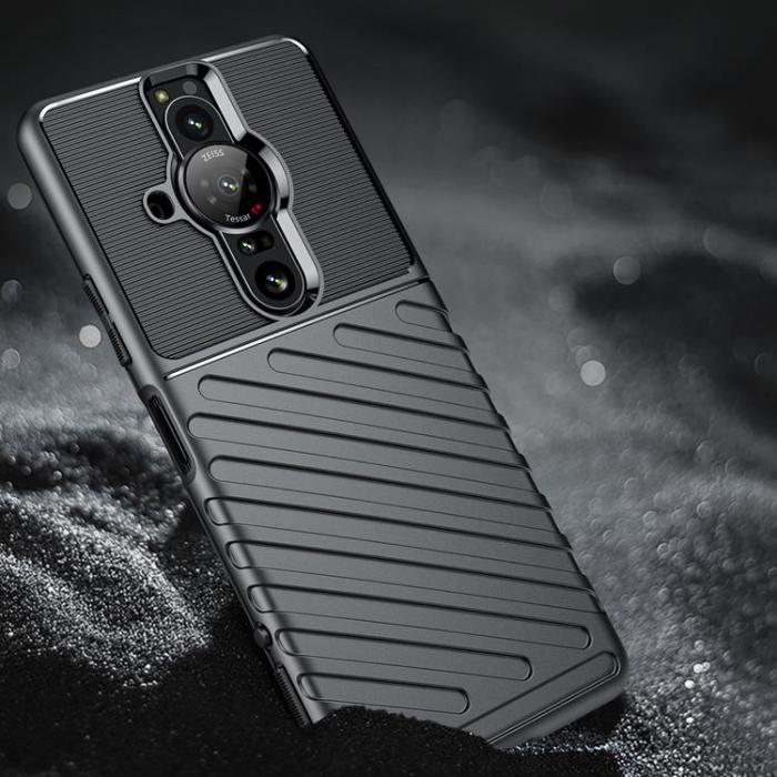 OEM - Sony Xperia Pro-I Skal Thunder Armored Flexible - Svart