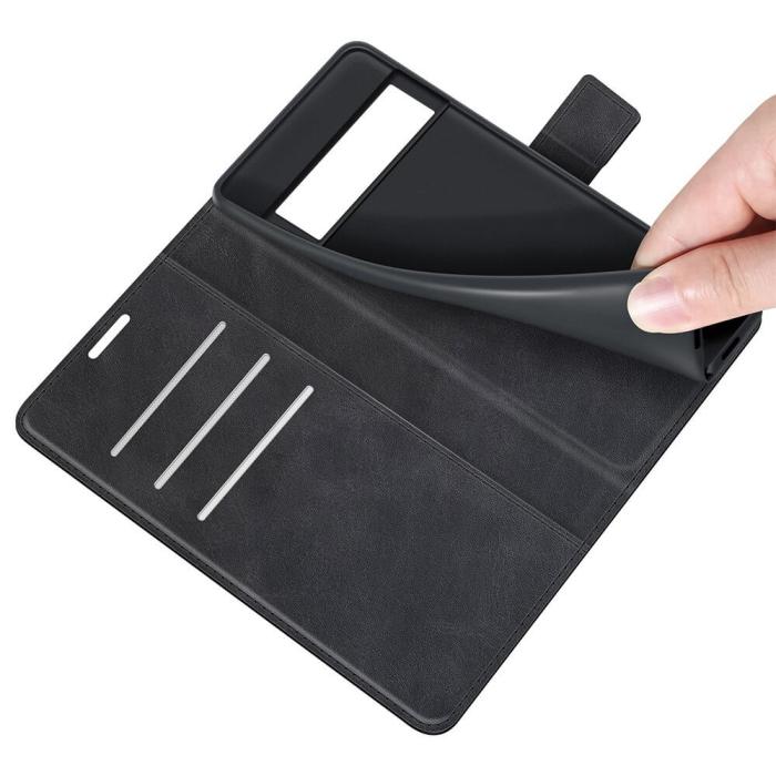 A-One Brand - Flip Folio Plånboksfodral till Google Pixel 6 Pro - Svart