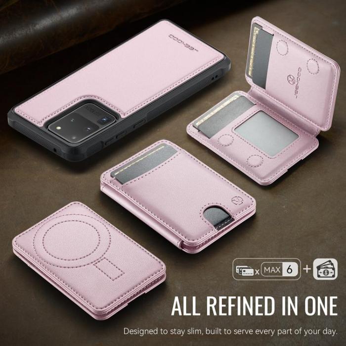 OEM - JEEHOOD Samsung Galaxy S20 Ultra Fodral KonstLäder - Rosa