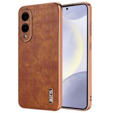 AZNS - AZNS Samsung Galaxy S25 Edge Fodral Electroplating PU + TPU - Brun