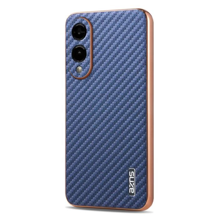 AZNS - AZNS Samsung Galaxy S25 Edge Fodral - Electroplating PU + TPU - Blå