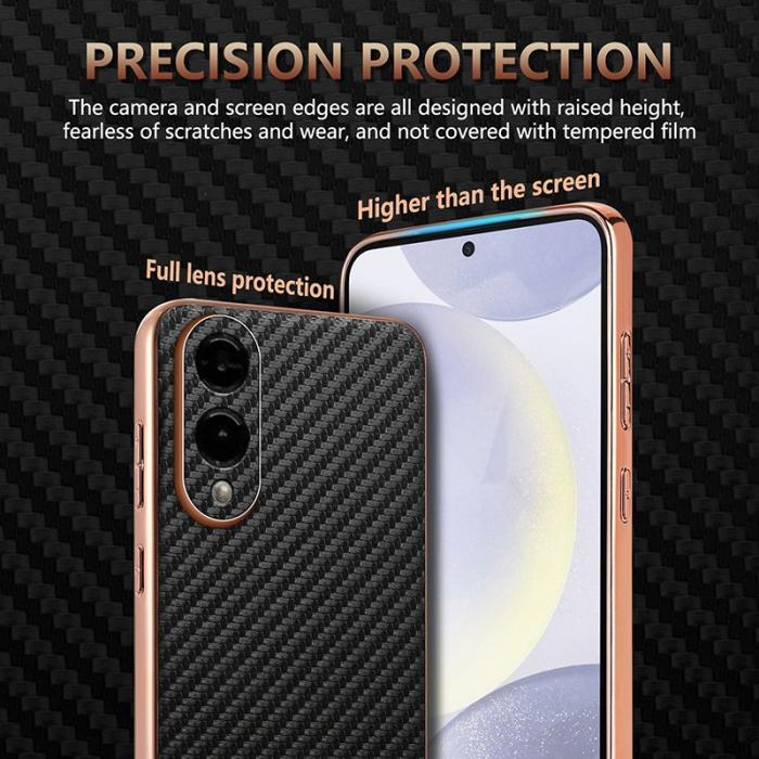 AZNS - AZNS Samsung Galaxy S25 Edge Fodral - Electroplating PU + TPU - Blå