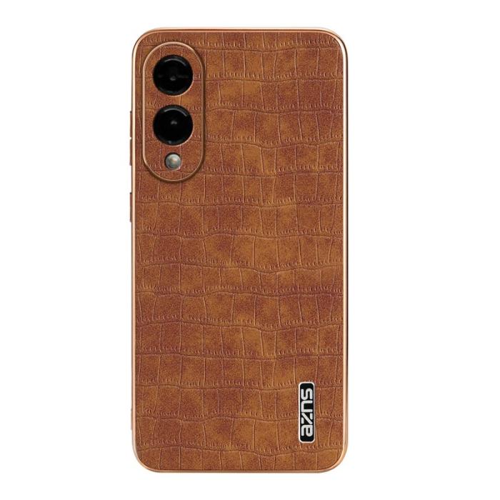 AZNS - AZNS Samsung Galaxy S25 Edge Fodral Electroplating PU + TPU - Brun