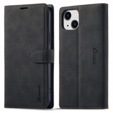 FORWENW - FORWENW F1 Series iPhone 15 Plus Pl&aring;nboksfodral Konstl&auml;der - Svart