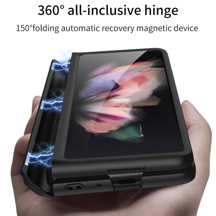 GKK - GKK Samsung Galaxy Z Fold3 Fodral - Hård PC - Grå