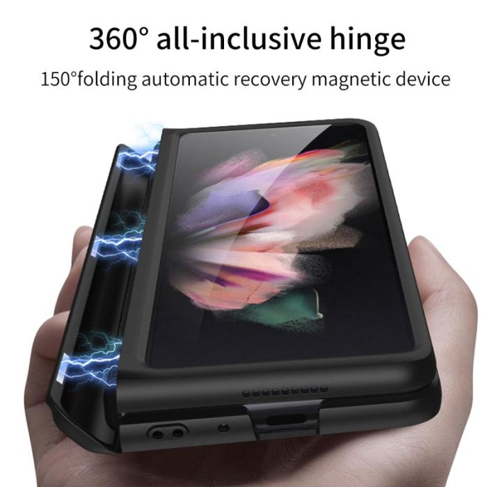 GKK - GKK Samsung Galaxy Z Fold3 Fodral - Hård PC - Svart