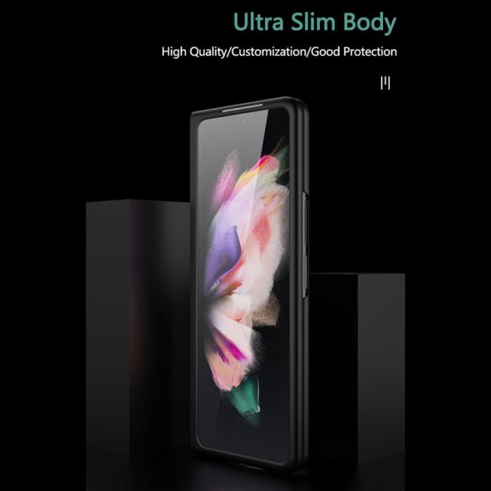 GKK - GKK Samsung Galaxy Z Fold3 Fodral Ultra Tun Hard PC - Grön
