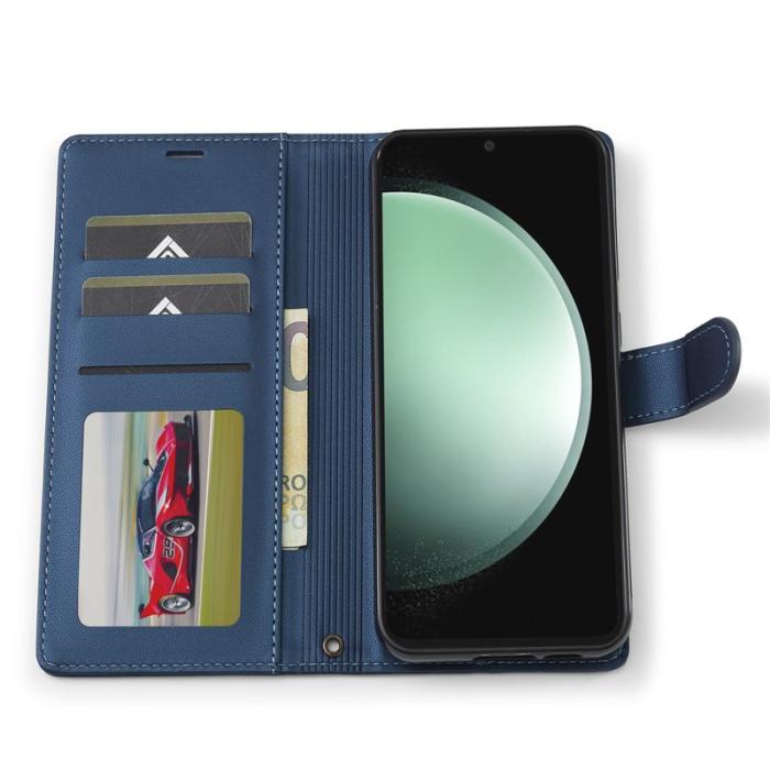 LC.imeeke - LC.IMEEKE L2 Series Samsung Galaxy A36 Plånboksfodral Konstläder - Blå
