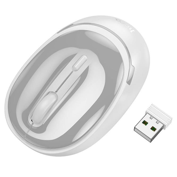 Hoco Trådlös Datormus 2.4G 1600 DPI GM34 - Vit | 264 | AlltMobil