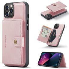 JEEHOOD - JEEHOOD Mobilskal till iPhone 13 mini &Auml;kta L&auml;der - Rosa