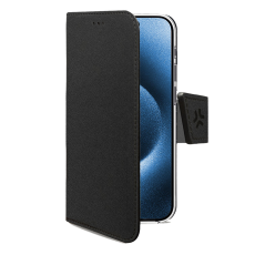 Celly - Celly iPhone 17 Pro Plånboksfodral Wally Läder - Svart