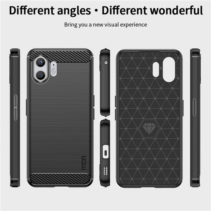 UTGATT - Nothing Phone 2 Mobilskal Carbon Fiber - Svart