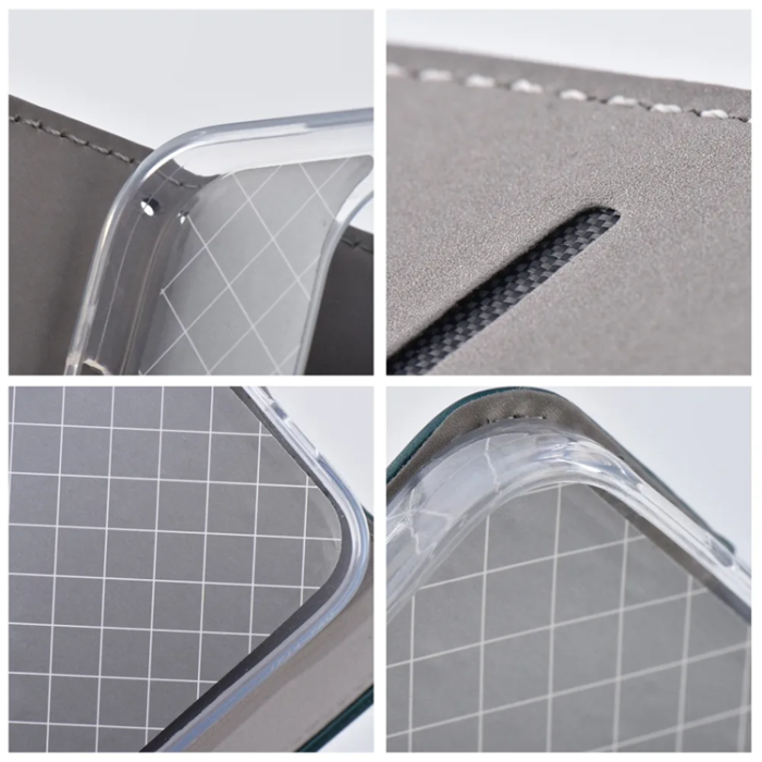 OEM - Xiaomi Redmi Note 14 Plånboksfodral Smart Magneto - Mörkgrön