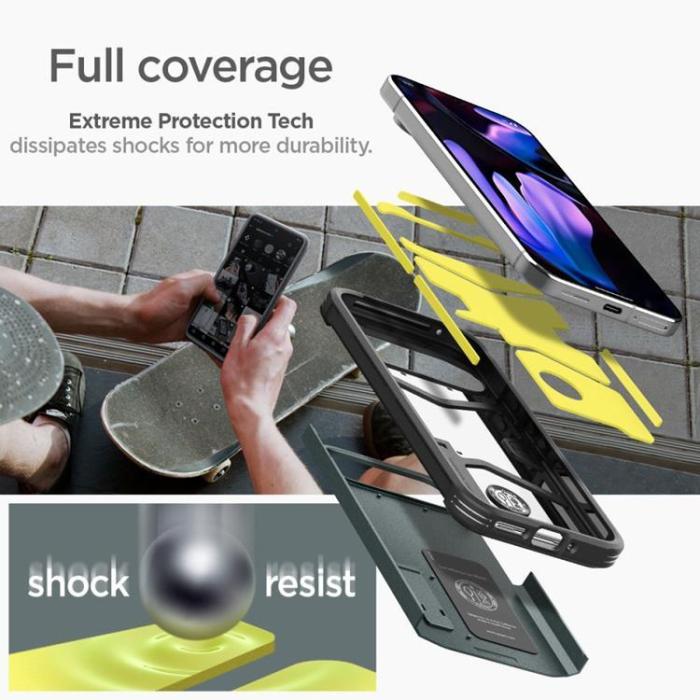 Spigen - Spigen Google Pixel 9 Pro XL Mobilskal Tough Armor - Abyss Grön