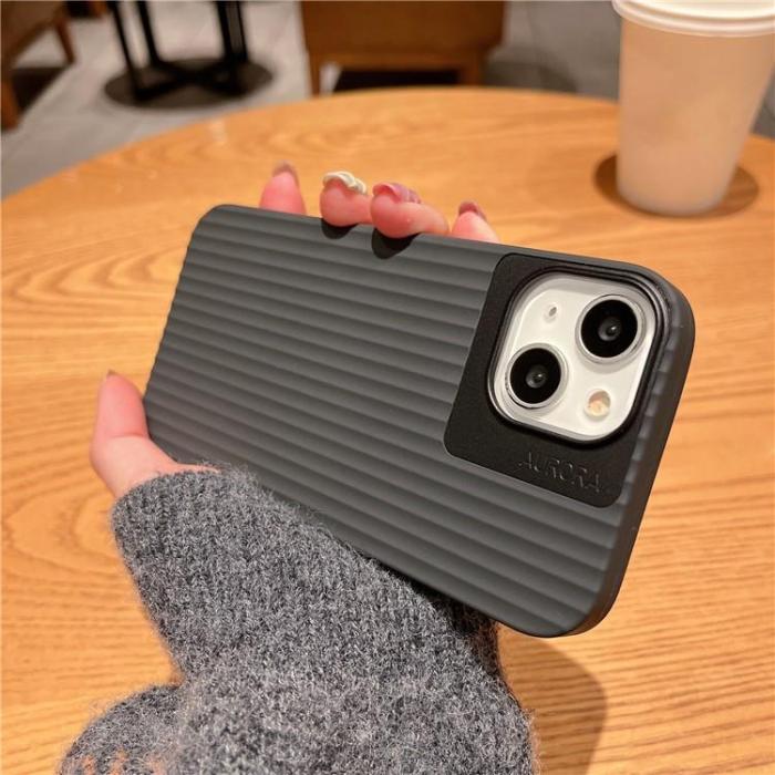 OEM - iPhone 14 Mobilskal Aurora Stripes - Lila