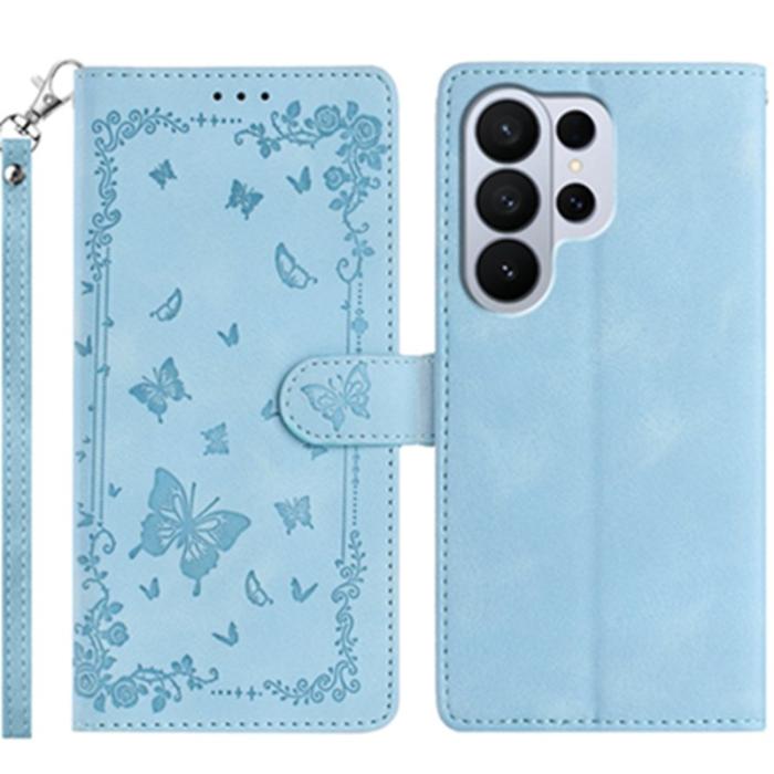 OEM - Samsung Galaxy S26 Ultra Fodral Konstläder Garden - Baby Blue