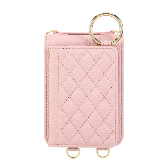 A-One Brand - Galaxy Z Flip 7 5G Mobilskal Korthållare Kickstand Rhombus - Rosa