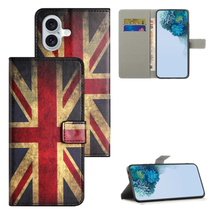 A-One Brand - iPhone 17 Plånboksfodral Pattern Print - Union Jack