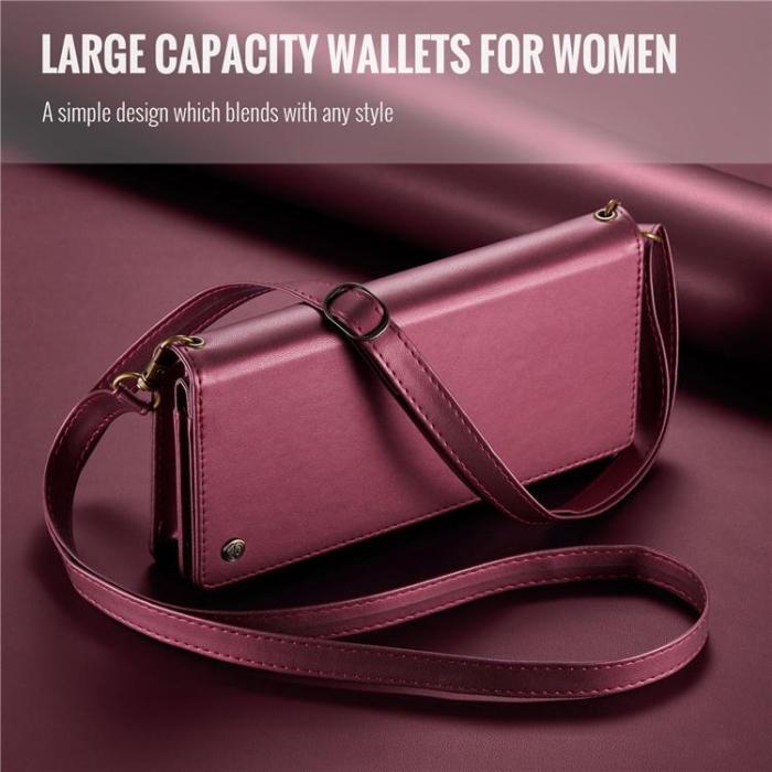 UTGATT - CASEME Me10 Crossbody Väskor Zipper - Vinröd