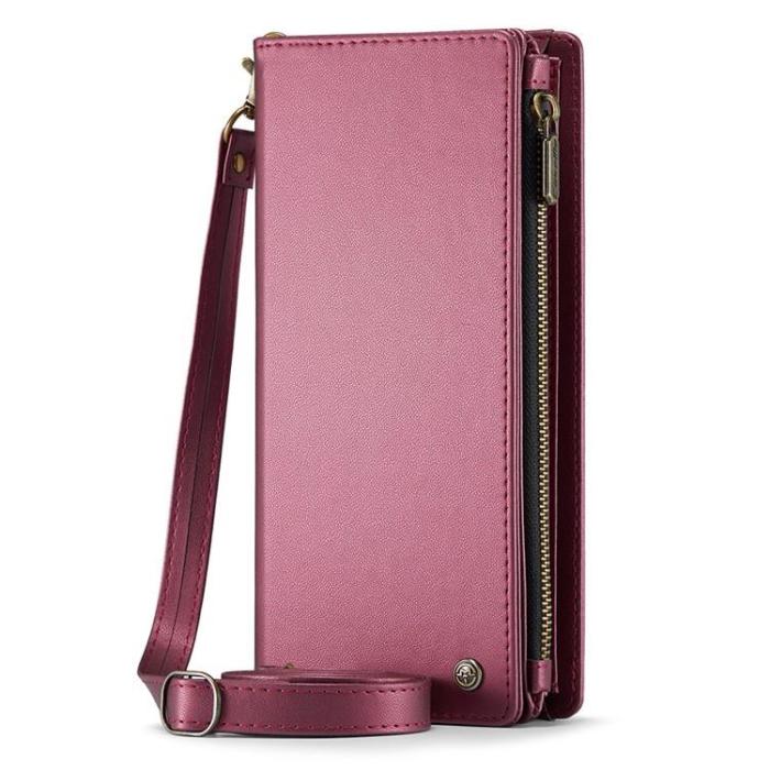 UTGATT - CASEME Me10 Crossbody Väskor Zipper - Vinröd