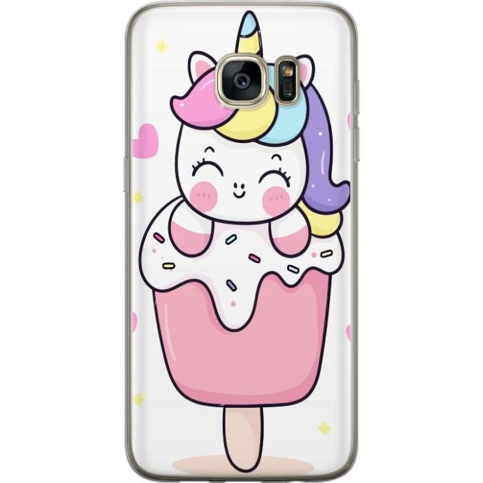 iSecrets - Mobilskal till Samsung Galaxy S7 edge med Glad enhörning