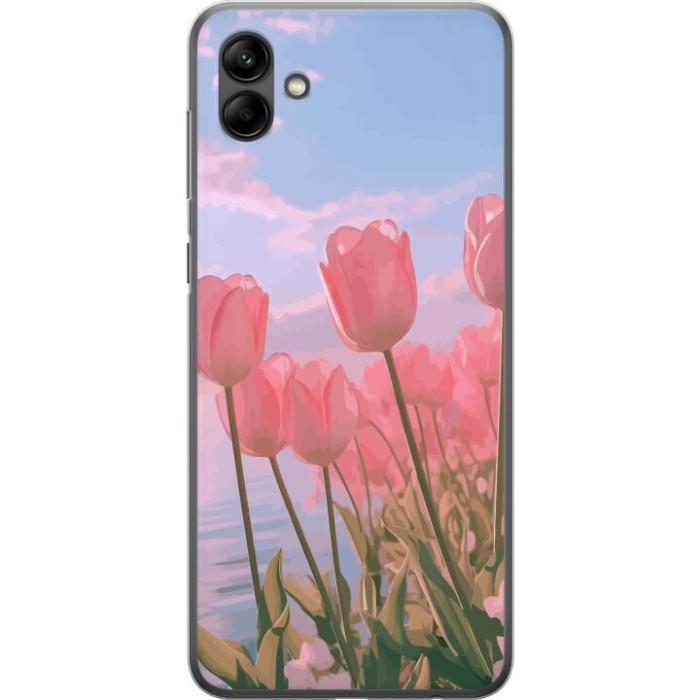 iSecrets - Mobilskal till Samsung Galaxy A05 med Rosa Tulpaner