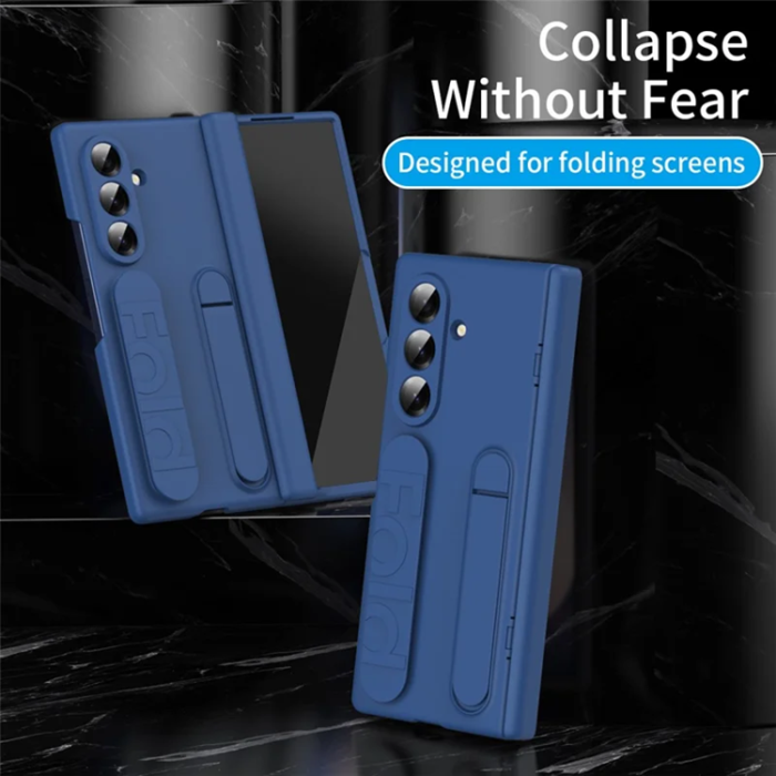 A-One Brand - Galaxy Z Fold 7 5G Mobilskal med Härdat glas - Blå