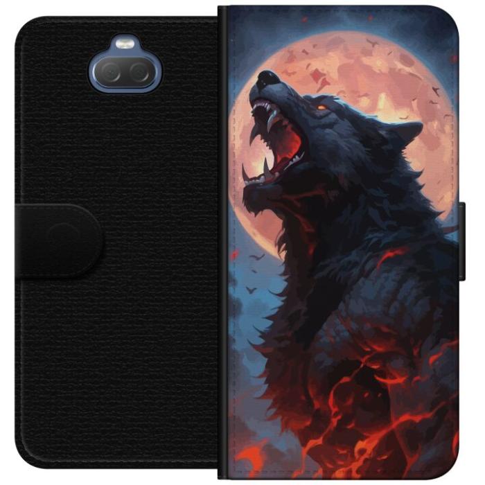 iSecrets - Plånboksfodral till Sony Xperia 10 med Ylande varg