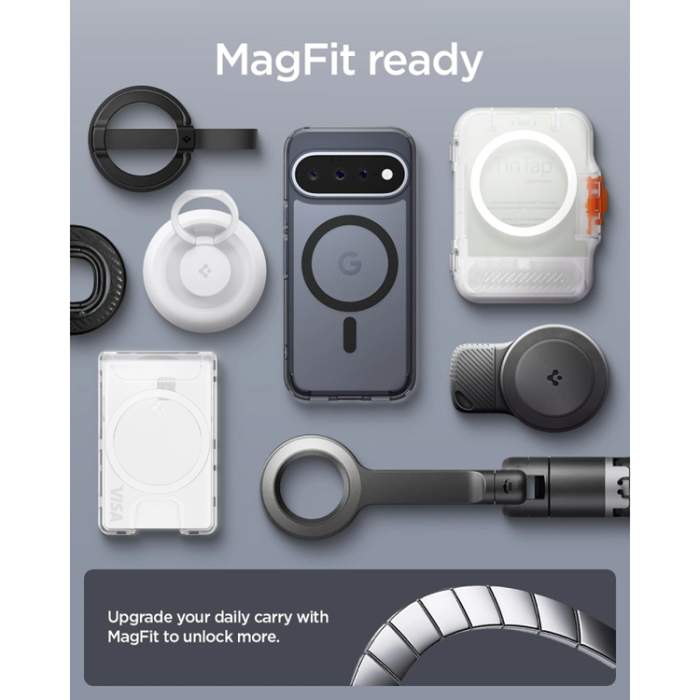 Spigen - Spigen Mobilskal För Google Pixel 11 Magsafe Ultra Hybrid - Frost/Svart