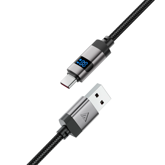 Acefast - Acefast USB-A - USB-C 66W Kabel 1.2m Display 480Mb/s - Svart