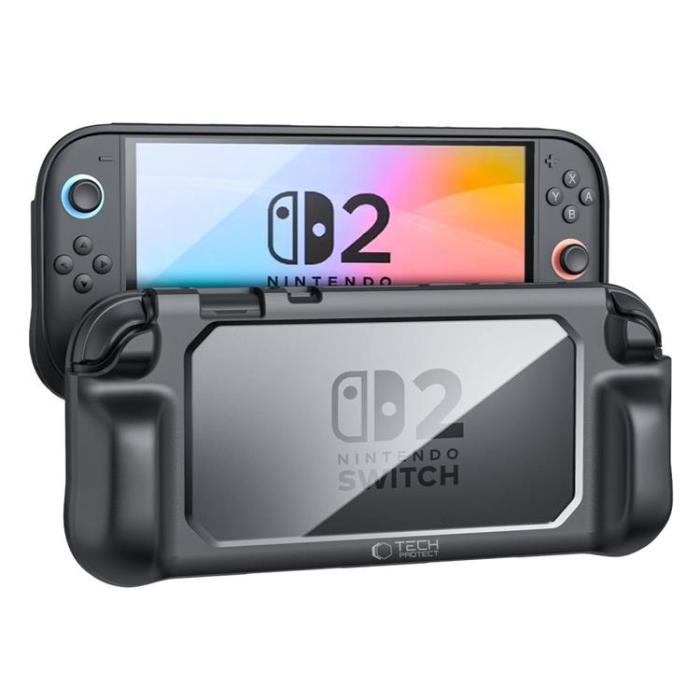Tech-Protect - Tech-Protect Nintendo Switch 2 Skal Magmat - Svart/Clear
