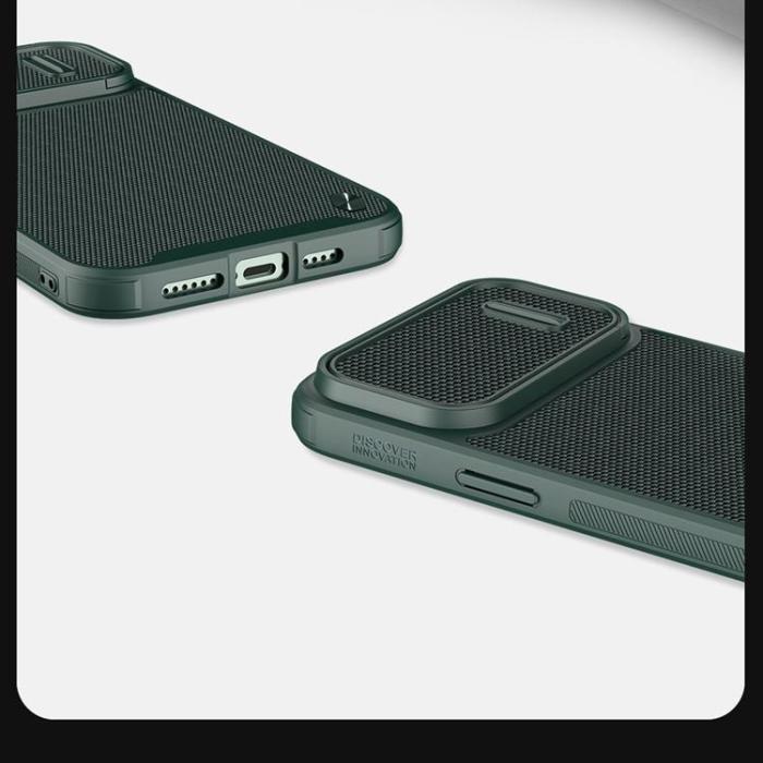Nillkin - Nillkin iPhone 14 Pro Skal Textured S Armored - Grön