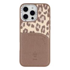 JAUCASE - JAUCASE iPhone 16 Pro Mobilskal MagSafe korthållare - Brun