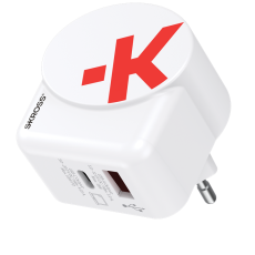 UTGATT1 - SKROSS Väggladdare USB-A/USB-C Med USB-C Kabel - Vit